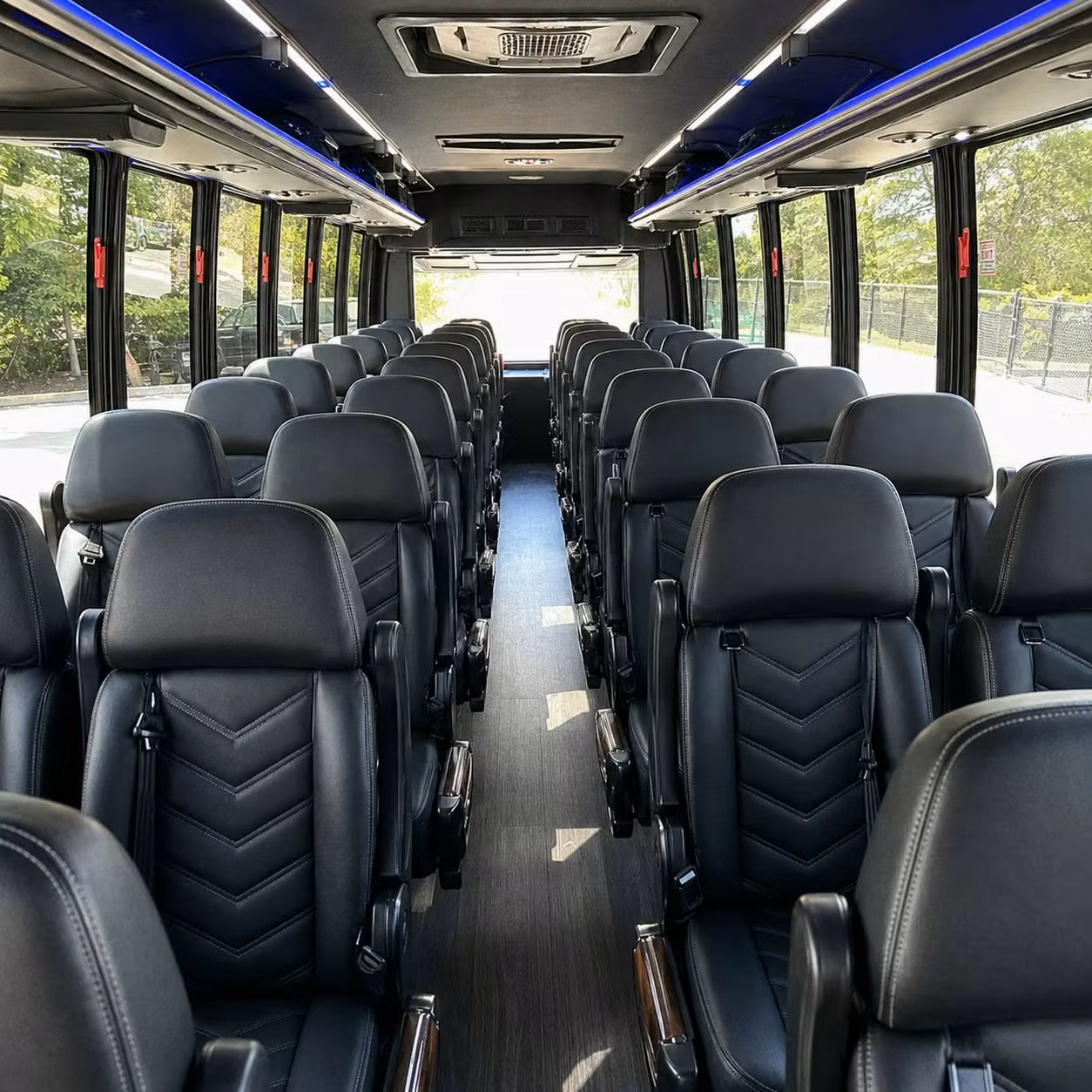 28 passenger minibus interior