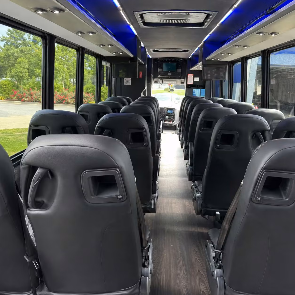 30 passenger minibus inside